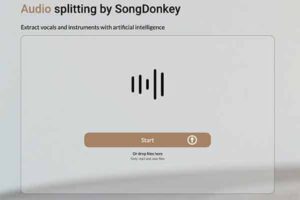 人工智能 (AI) 在线人声伴奏分离：SongDonkey-资源网