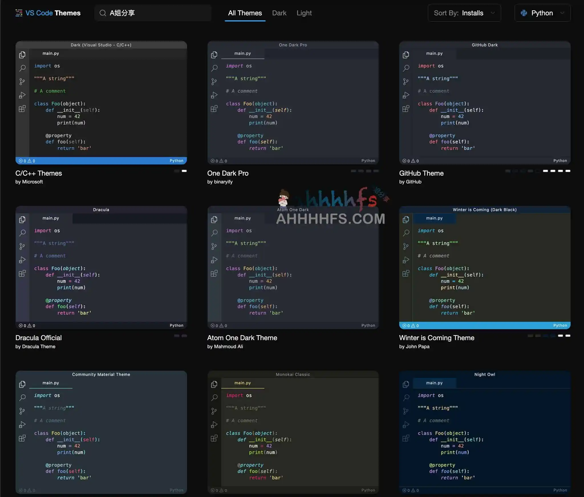 图片[1]-VS Code主题插件下载网站-VS Code Themes-资源网