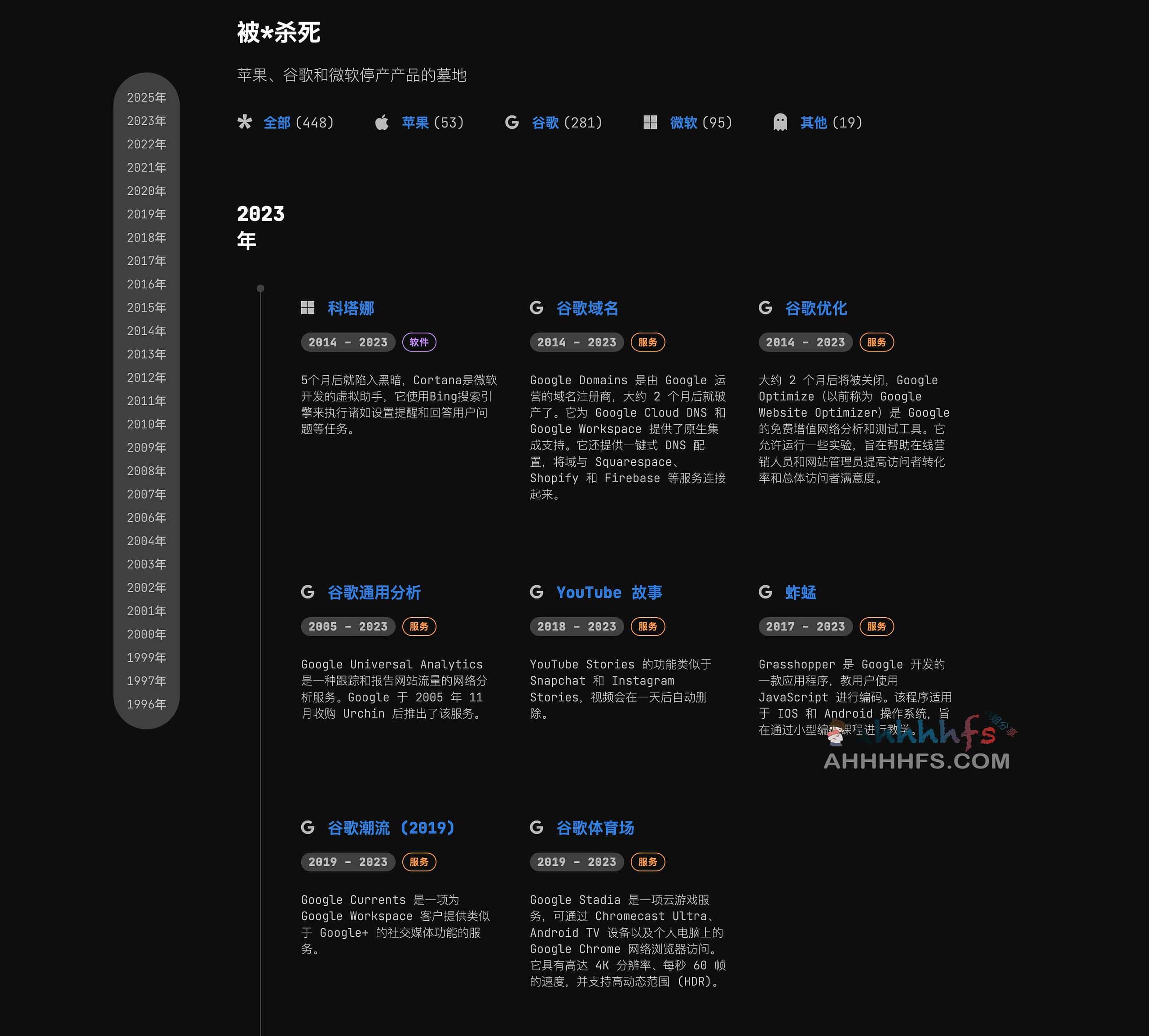 图片[1]-被谷歌、苹果、微软停掉的产品记录-Killed by-资源网