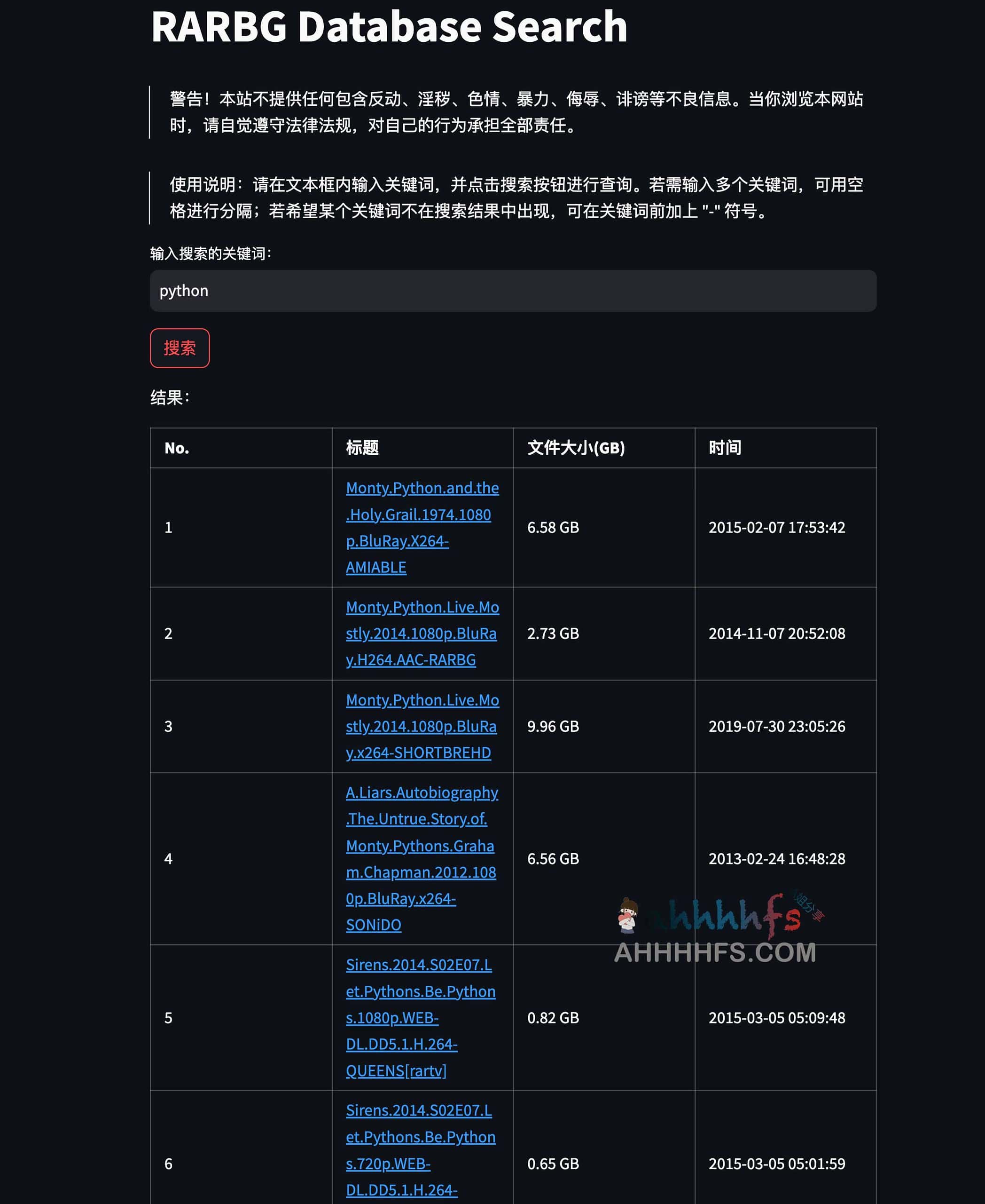 图片[1]-RARBG磁力数据库搜索引擎-RARBG Database Search-资源网