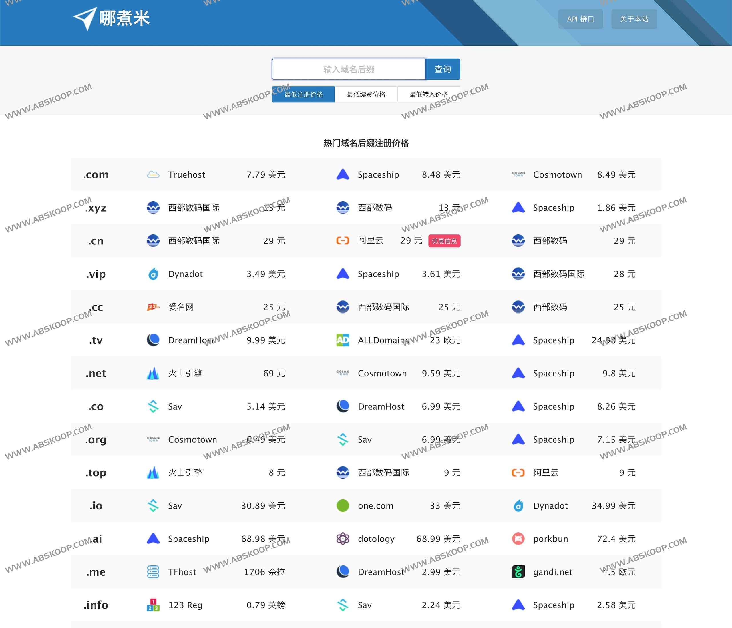 图片[1]-哪煮米-在线全网域名比价平台 一站比价-资源网