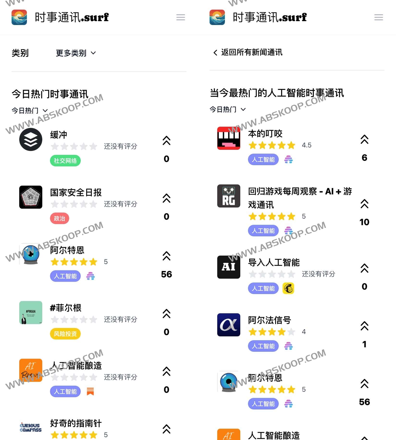 Newsletters Surf-优质Newsletters推荐 发现喜欢的Newsletters