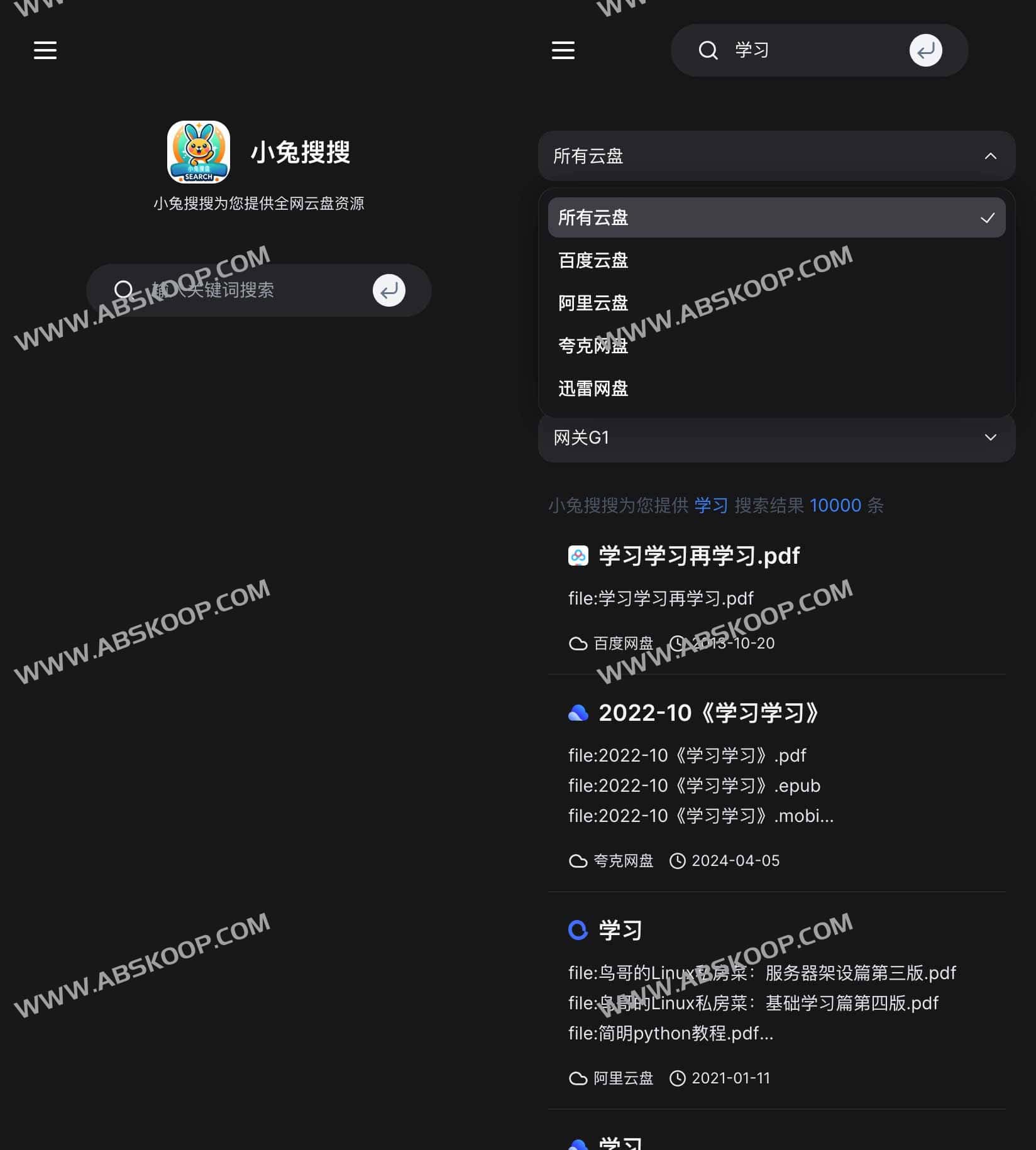 小兔搜搜-网盘聚合搜索工具