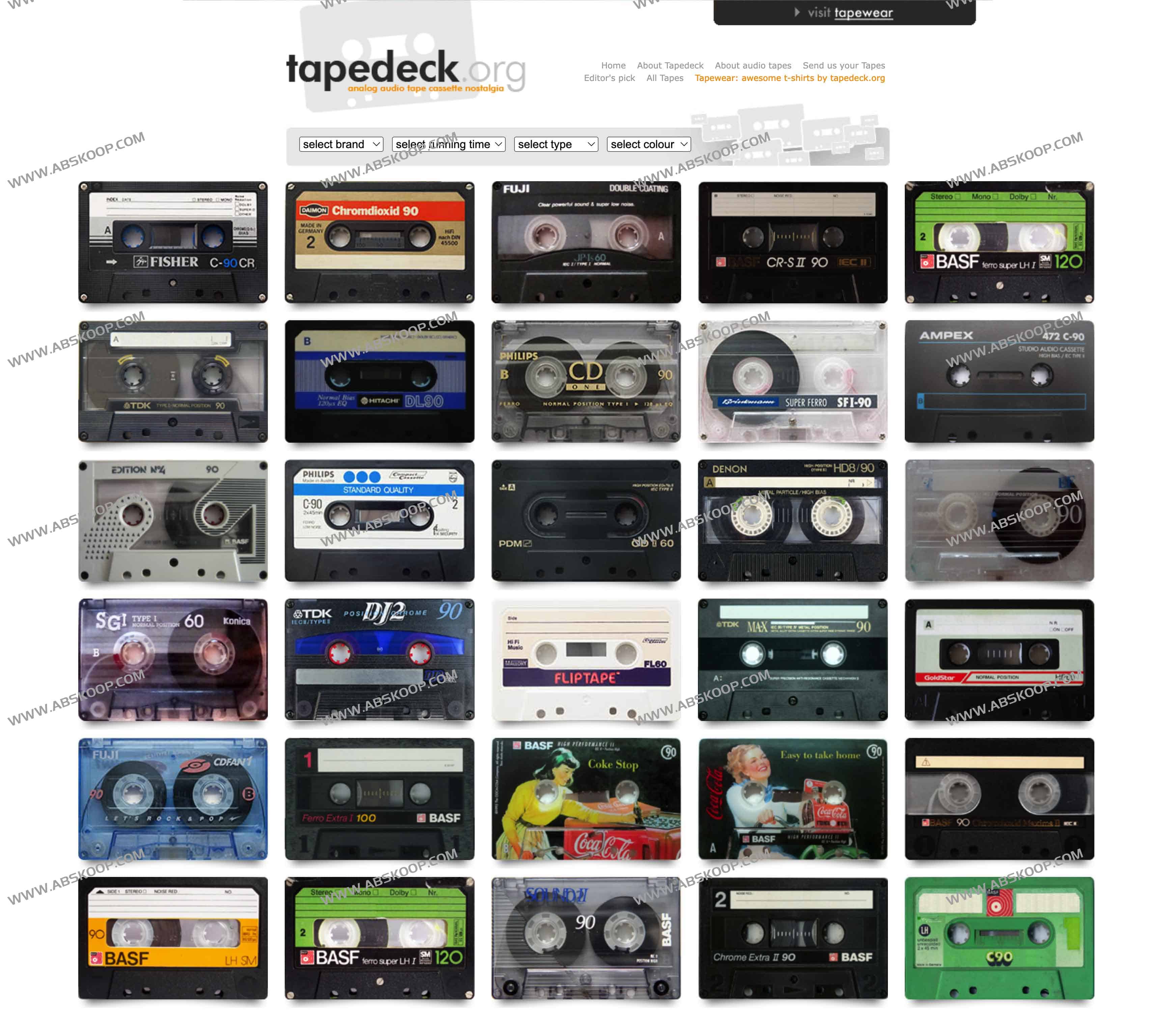 Tapedeck-磁带博物馆 展现60-90年代磁带设计变化