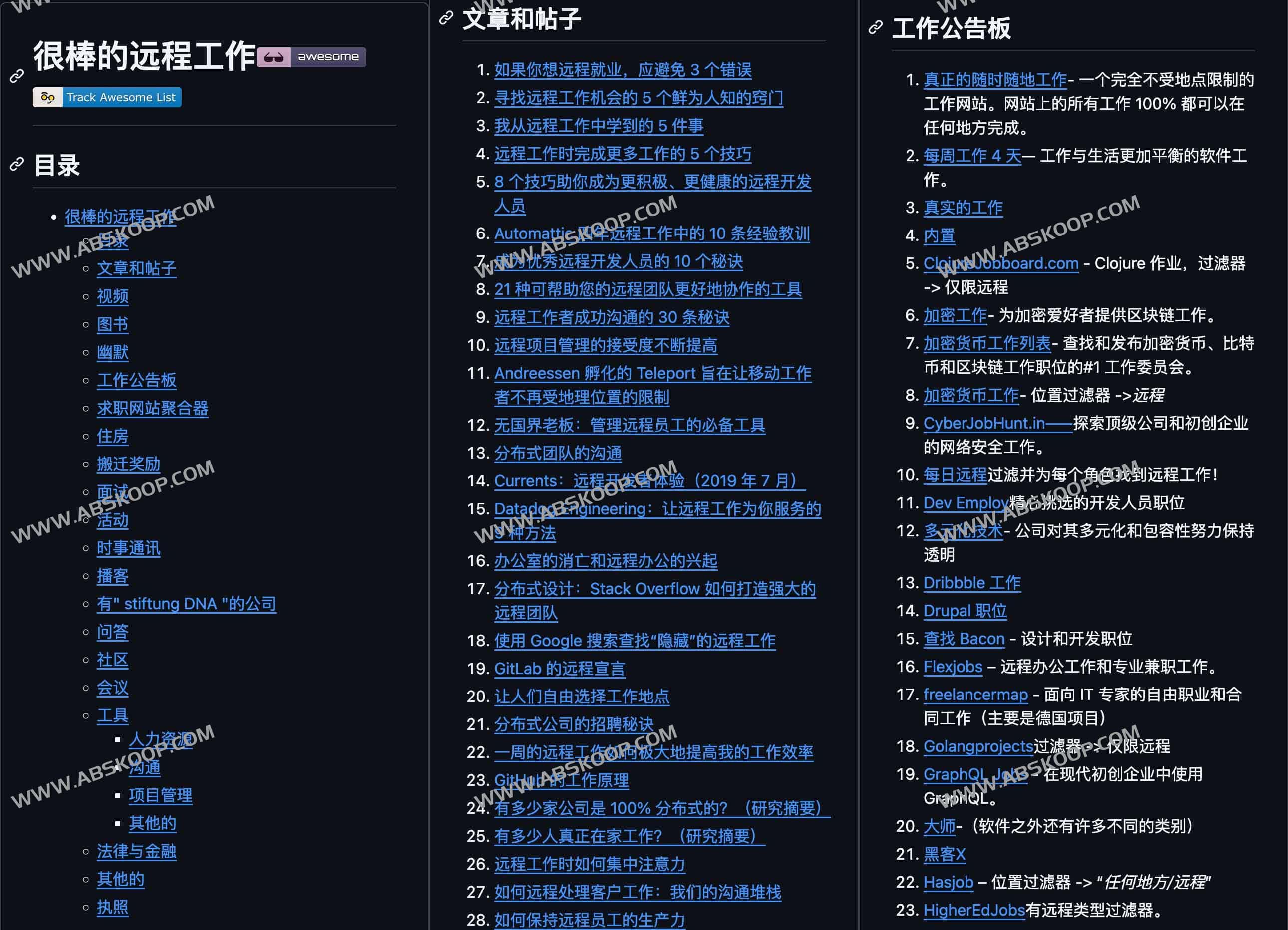 图片[1]-精选的优秀远程工作和资源列表-Awesome Remote Job-资源网