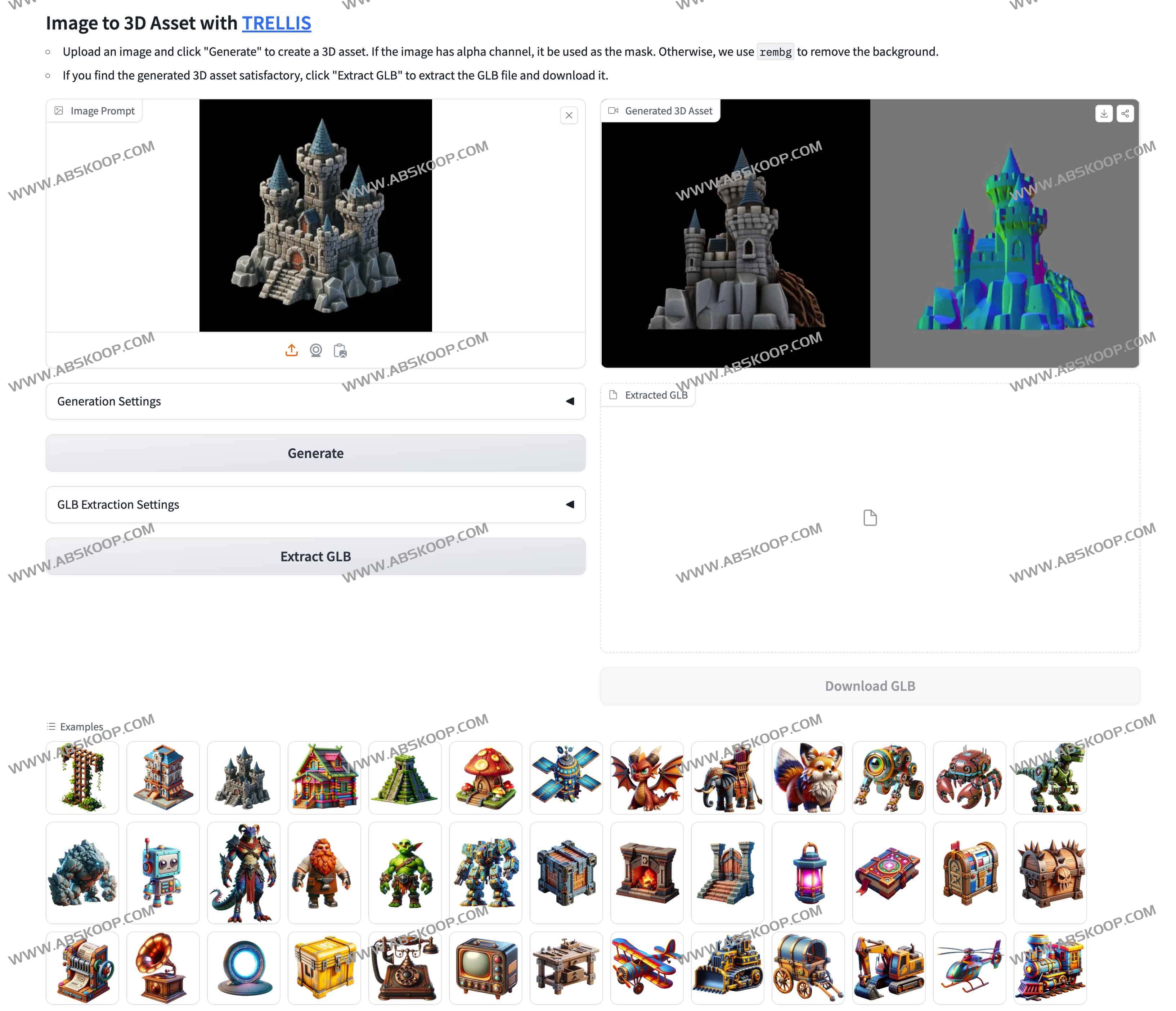 微软开源图片到3D模型生成模型-TRELLIS