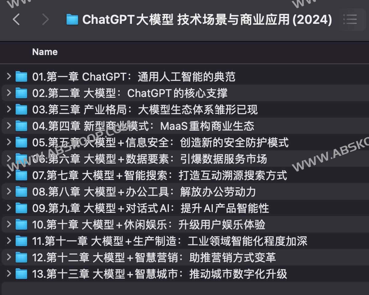 ChatGPT大模型 技术场景与商业应用(2024)