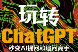 玩转ChatGPT 秒变AI提问和追问高手 正确提问、精准提问-资源网