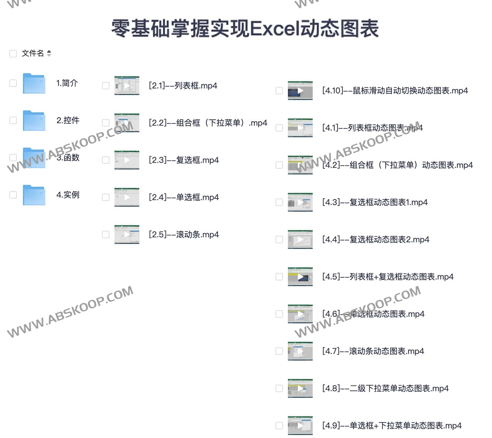 图片[1]-零基础掌握实现Excel动态图表-资源网