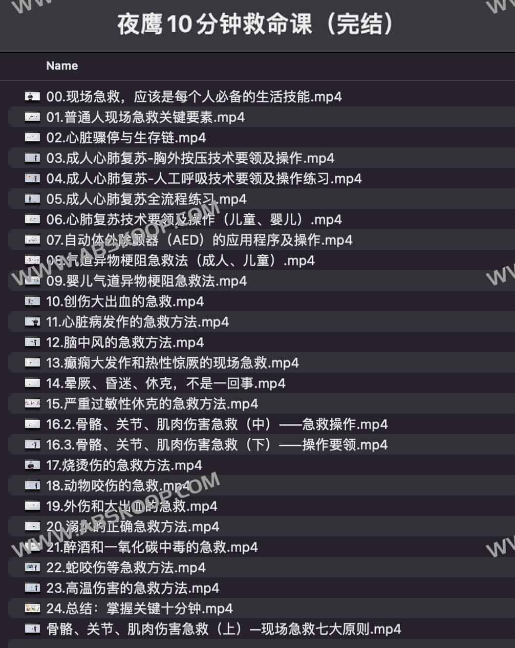 图片[1]-夜鹰10分钟救命课（完结）-资源网
