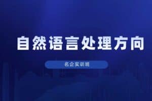 导师制名企实训班自然语言处理方向NLP【实训班】-资源网