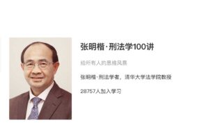 张明楷 刑法学100讲 给所有人的思维风暴-资源网