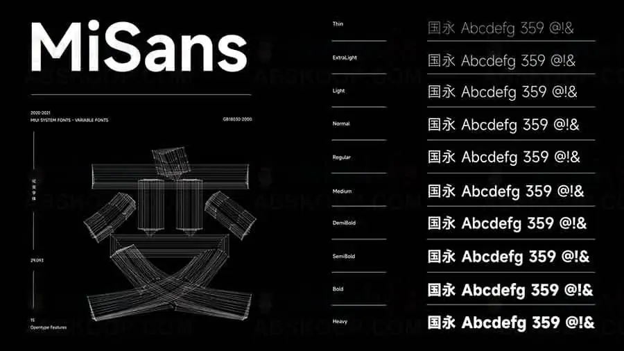 小米发布全新系统字体MiSans，免费下载可商用