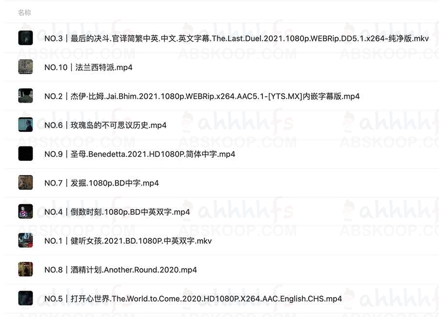 图片[1]-豆瓣2021年度 10部评分冷门高分电影-资源网