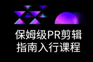 保姆级PR剪辑指南入行课程-资源网