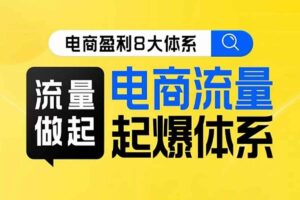 8大体系流量篇·流量做起，电商流量起爆体系线上课-资源网