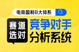 电商盈利8大体系·赛道选对，​竞争对手分析系统线上课-资源网