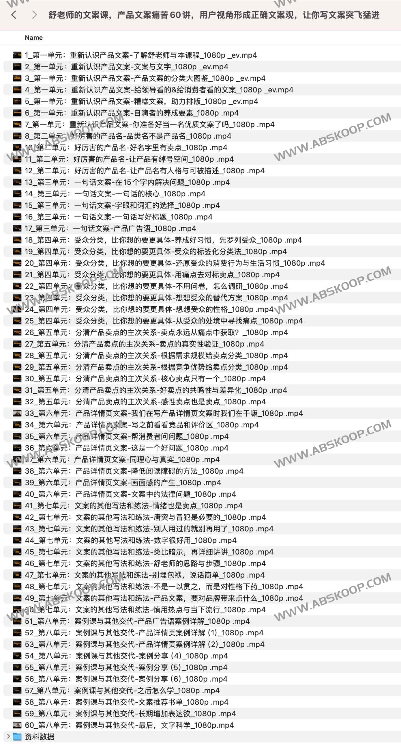 图片[1]-舒老师的文案课，产品文案痛苦60讲，用户视角形成正确文案观，让你写文案突飞猛进-资源网