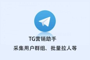 Telegram电报营销助手 TG营销助手 采集用户群组、批量拉人等-资源网