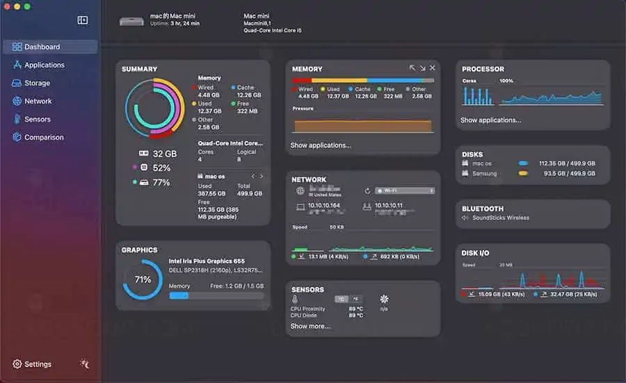 图片[1]-iStatistica Pro 4.0 中文破解版 ：超赞的mac系统监控小部件-资源网