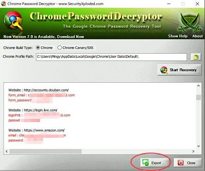 Chrome密码导出器-资源网